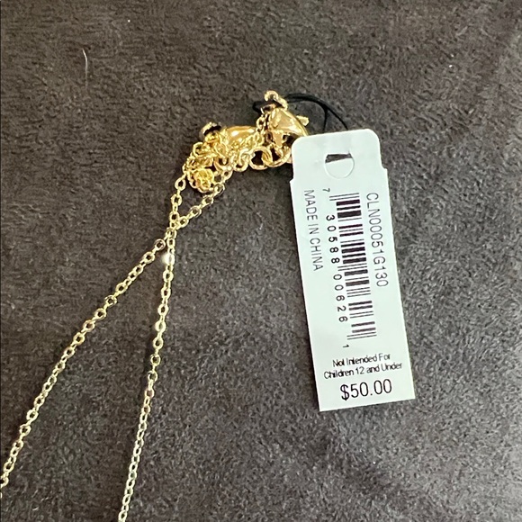 Carolee Gold Necklace with Floral Charm - Picture 2 of 2